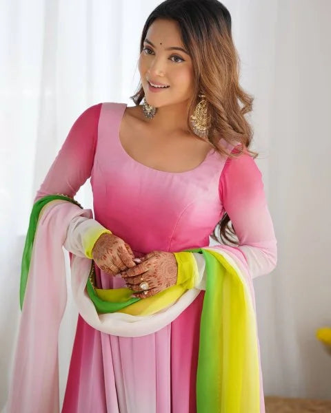 Blush Noir – Heavy Pure Soft Fox Colorful Gown