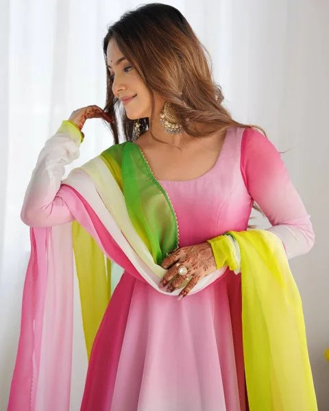 Blush Noir – Heavy Pure Soft Fox Colorful Gown